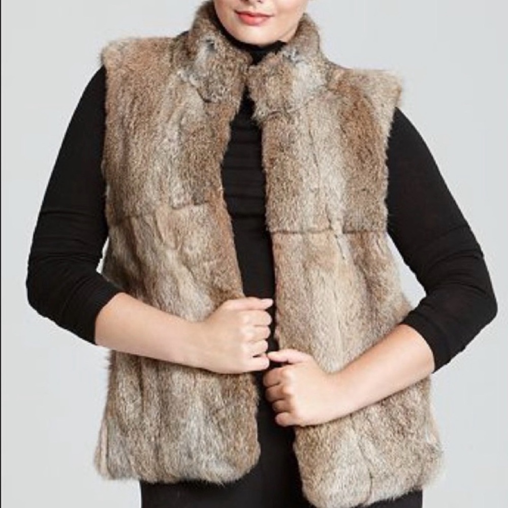 Michael Kors Rabbit Fur Vest , XS